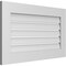 Ekena Millwork Vertical Surface Mount PVC Gable Vent: Functional, w/ 3-1/2"W x 1"P Standard Frame, 34"W x 20"H GVPVE34X2001SF - alternate 3